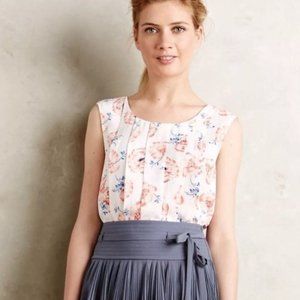 NWT Anthropologie Meadow Rue Pleated Petals Tank - Size L